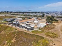Ocean View Stables from the air, with the beach trail beyond