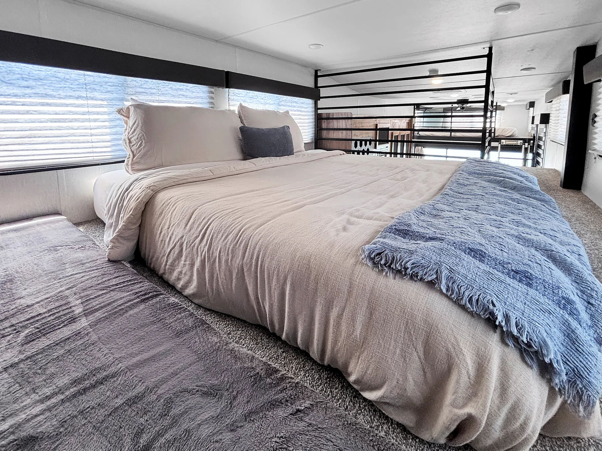 Loft king bed